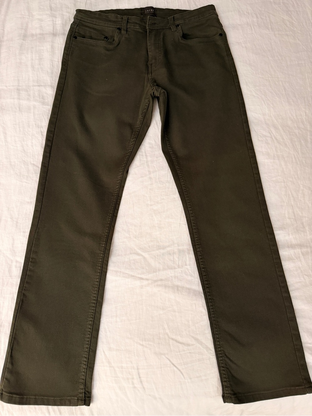 Men's Straight Olive Jeans by Jachs New York